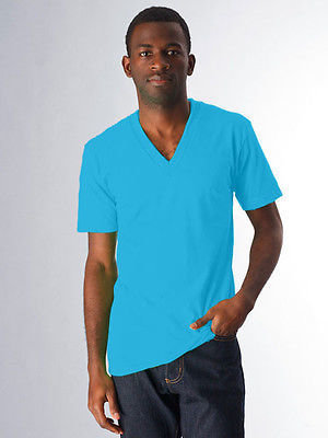 American Apparel Adult 3.7 Ounce 50/50 V-Neck T-shirt - BB456