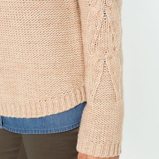 La Redoute R essentiel Round Neck Patterned Knit Sweater