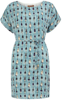 Dorothy Perkins Blue comic pattern dress