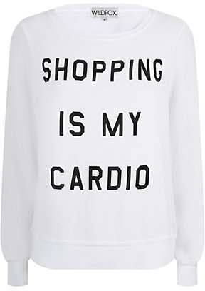 Wildfox Couture Shopping Is My Cardio Sweater