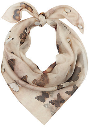 Givenchy Butterfly Print Silk Scarf
