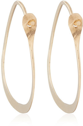 Melissa Joy Manning Small Gold Triangle Hoops