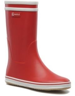 Aigle Women's Malouine Rounded toe Boots in Red