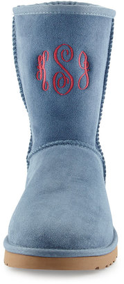 UGG Monogrammed Classic Short Boot, Dolphin Blue
