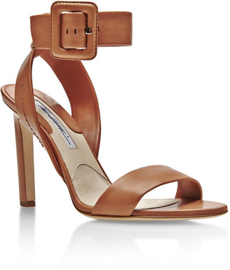 Brian Atwood Arizona Ankle-Wrap Leather Sandals