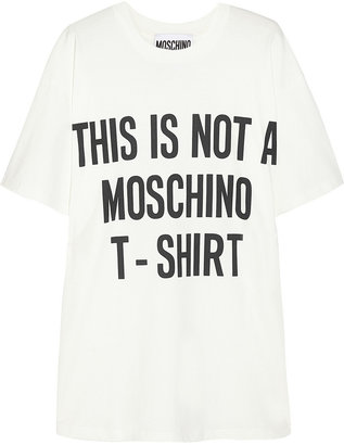 Moschino Oversized printed cotton T-shirt
