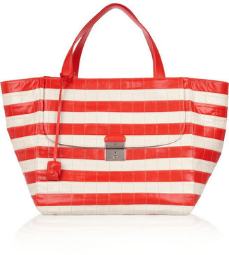 Marc Jacobs Striped leather shopper
