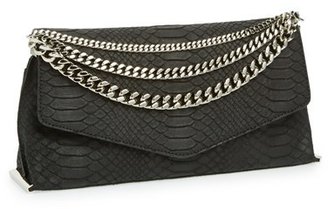 Milly Snake Embossed Clutch