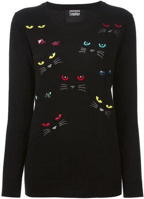 Markus Lupfer cat's eyes embroidered sweater