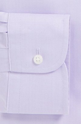 Nordstrom SmartcareTM Wrinkle Free Traditional Fit Herringbone Dress Shirt