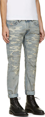 Diesel Blue Distressed Thavar Jeans
