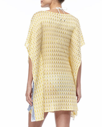 Missoni Puckered Flutter-Sleeve Coverup