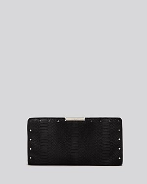 Milly Clutch - Collins Embossed Suede Frame