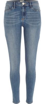 River Island Mid wash Molly jeggings