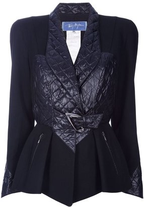 Thierry Mugler Vintage quilted panel jacket