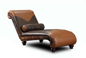 Chelsea Home Denver Leather Chaise
