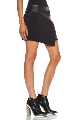 Ohne Titel Belted Tencel-Blend Skirt in Black