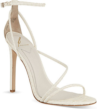 Brian Atwood B BY Labrea snakeskin heeled sandals