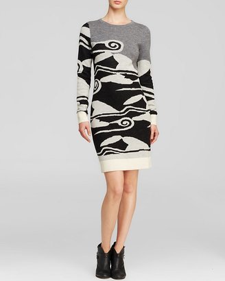 Diane von Furstenberg Sweater Dress - Berlin Cloud Wave