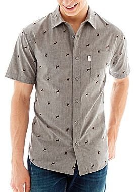 JCPenney Sunny Deer Button-Front Shirt