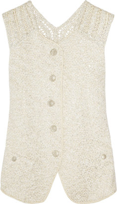 Theyskens' Theory Metallic knitted vest