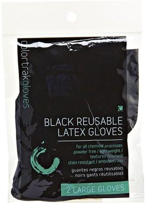 Color Trak Colortrak Black Reusable Large Latex Gloves