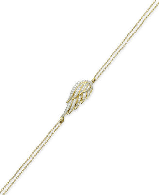 Wrapped wrappedTM Diamond Wing Chain Bracelet in YellOraTM (1/6 ct. t.w.)