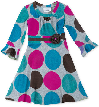 Rare Editions Little Girls' Multicolored Polka Dot Dress