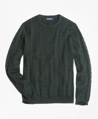Brooks Brothers Boys Crewneck Cable Sweater