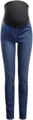 Next Bright Blue Over The Bump Skinny Jeans (Maternity)