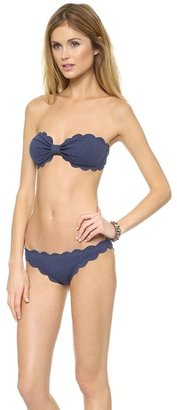 Marysia Swim Scallop Bandeau Bikini Top