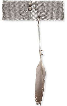 Ann Demeulemeester Feather-detail chain necklace