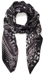 Jane Carr Exclusive to Harper's Bazaar The Snake Square Scarf Kohl