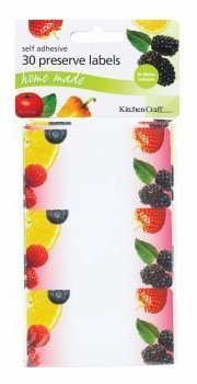 Kitchen Craft Home Made Self Adhesive Jam Jar Labels - Fruit, Pack of Thirty
