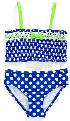 Hula Star 'Polka Dot' Two-Piece Swimsuit (Toddler Girls & Little Girls)
