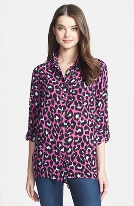 MICHAEL Michael Kors 'Kasuri' Leopard Print Shirt