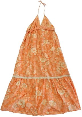 Odille Orange Cotton Dress