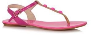 Floozie by Frost French Neon pink heart strap sandals