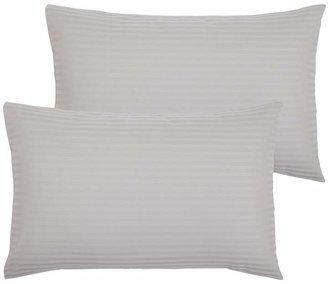 Hotel Collection Hotel Quality 300 Thread Count Satin Stripe Standard Pillowcases