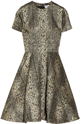 ALICE by Temperley Venice metallic snake-jacquard dress