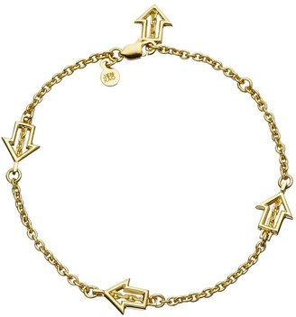 Jen Kao Gold Arrow Charm Bracelet