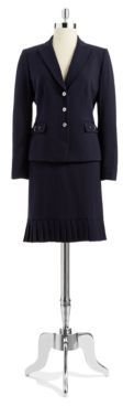 Tahari ARTHUR S. LEVINE Two-Piece Pin Striped Blazer and Skirt Suit