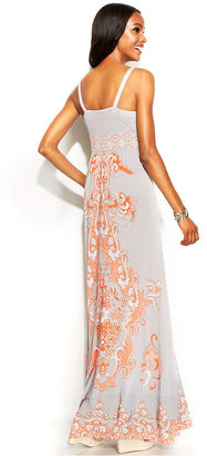 INC International Concepts Sleeveless Printed Maxi Dress