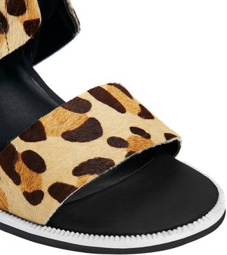 Senso Riley III Beige Leopard Print Heeled Sandals