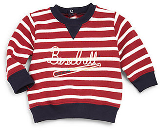 Petit Bateau Infant's Striped Baseball Sweatshirt