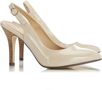 Wallis Nude Patent Pointed Slingback