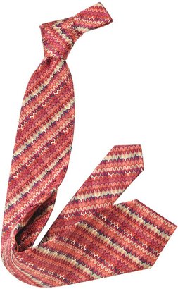 Missoni Diagonal Waves Woven Silk Tie