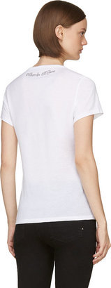 Alexander McQueen White Mirrored Skull Graphic T-Shirt
