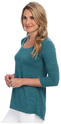 Miraclebody Jeans Bella Three-Quarter Sleeve Top w/ Body-Shaping Inner Shell