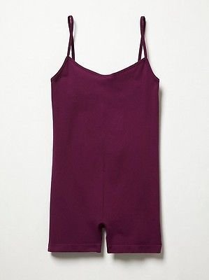 Free People Nwot Intimately plum purple strappy back seamless romper XS / S